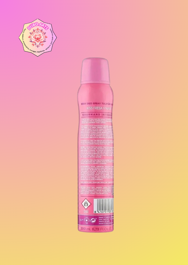 Spray Déodorant Fraise et Crème - Tulipan Negro