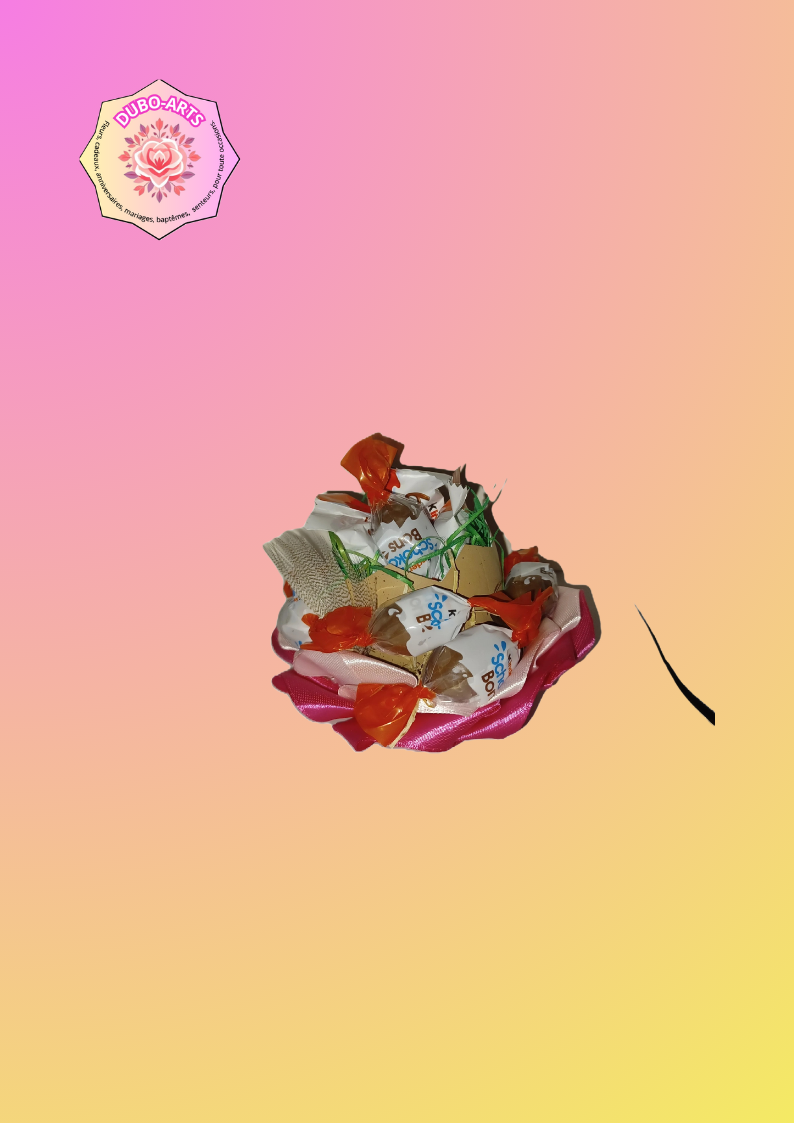 COQUILLE FLEUR ET C EST CHOCOLAT ROSE