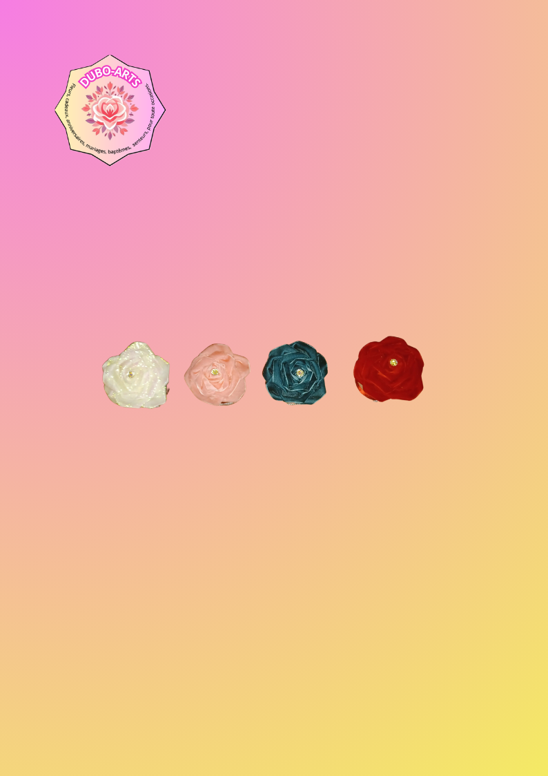 Petit pot rose rouge velour
