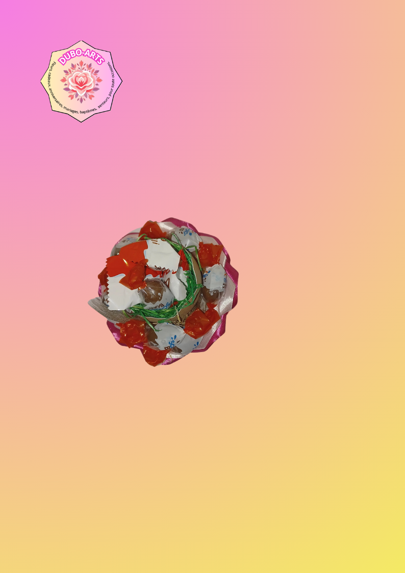 COQUILLE FLEUR ET C EST CHOCOLAT ROSE