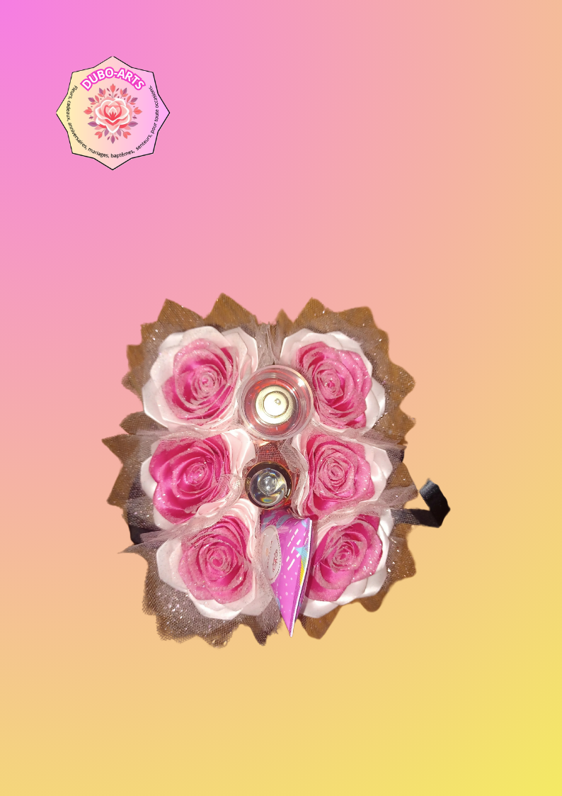 Coffret sac fleur cosmétiques