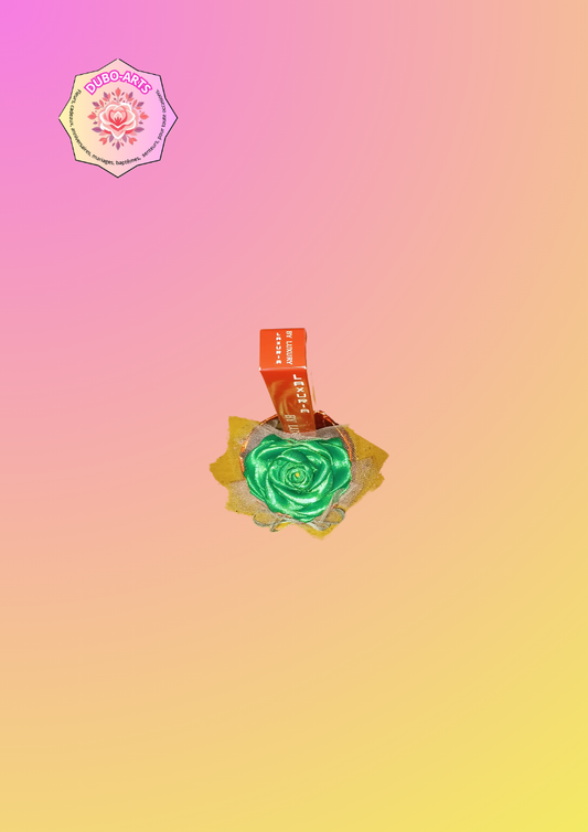 Pot avec rose verte parfum